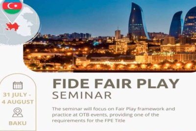 Beynəlxalq Şahmat Federasiyası Bakıda beynəlxalq seminar təşkil edir
