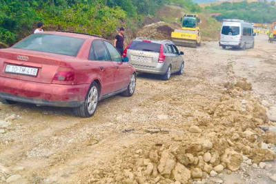 Sürüşmənin baş verdiyi Muğanlı-İsmayıllı yolunda avtomobillərin hərəkəti bərpa olunub