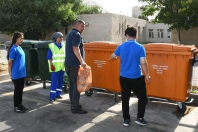 Suraxanı rayonunda zibillərin çeşidlənməsi layihəsinə start verilir