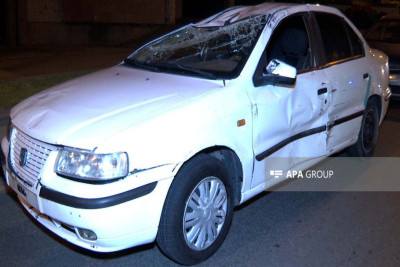 Ziya Bünyadovda avtomobil aşıb