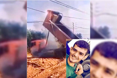 Yük maşınının kuzovu elektrik xətlərinə ilişərək sürücünün ölümünə səbəb olub