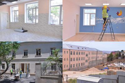 Bakının 6 məktəbində təmir işləri aparılır