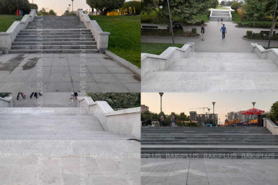 Yasamal parkının pandussuz pilləkənləri şikayətlərə səbəb olur
