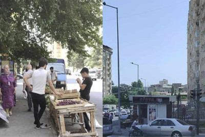 Yeni Yasamalda piyada yolları zəbt olunub