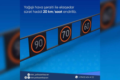 Bakı yollarında sürət həddi bərpa edilib - YENİLƏNİB