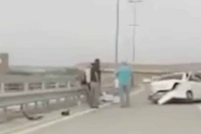 Suraxanıda yol qəzası baş verib
