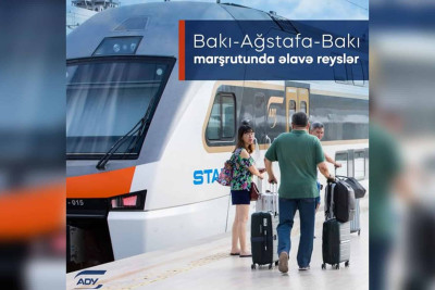 Bakıdan Ağstafaya əlavə qatarlar təyin olunub