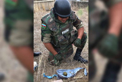 Xəzərdə əl qumbarası tapılıb