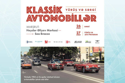 Bakıda klassik avtomobillərin yürüşü və sərgisi keçiriləcək