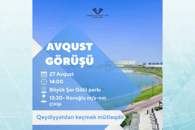 Böyük Şor Gölü parkında kitabsevərlər arasında görüş keçiriləcək