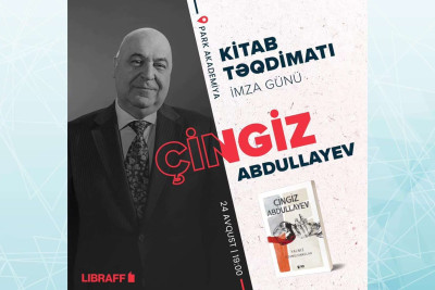 Çingiz Abdullayevin yeni kitabının təqdimatı baş tutacaq
