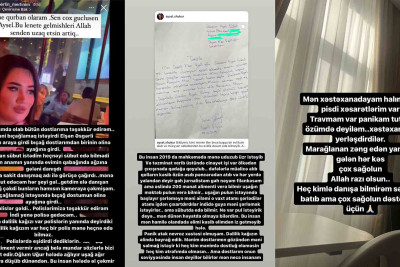 Məşhur bloger Aysel Şükürova keçmiş əri tərəfindən silahlı hücuma məruz qalıb