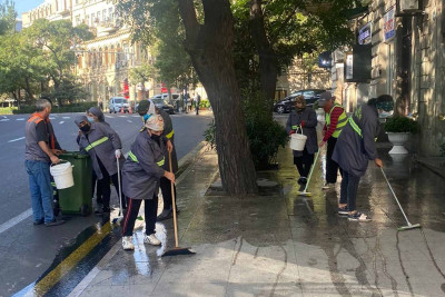 Bakının iki rayonu ərazisində abadlıq işləri görülüb