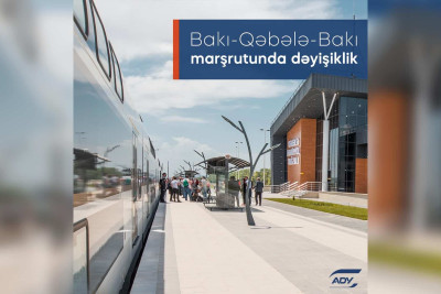Ölkədaxili sərnişindaşıma həyata keçirən qatarların cədvəli yenilənir