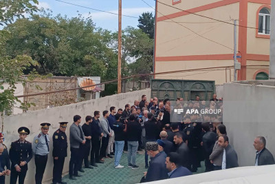Qarabağda terror aktı nəticəsində həlak olan polis əməkdaşlarının nəşləri Bakıya gətirilib - FOTO