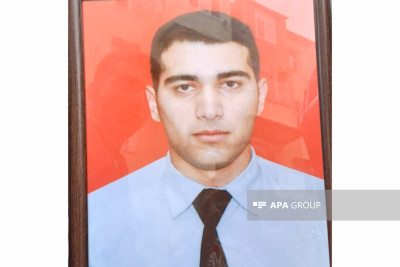 Füzulidə yol qəzasında həlak olan polislə Rasim Məmmədovla vida mərasimi keçirilir – FOTO