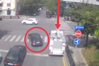 Xilasedicilərin maşınına yol vermək üçün qayda pozan sürücü cərimələnib