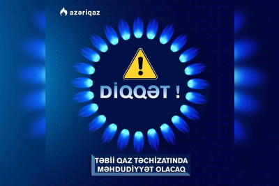 Xəzər rayonunda qaz kəsiləcək