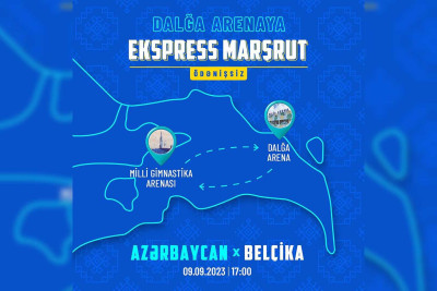 Azərbaycan - Belçika oyunu üçün ödənişsiz nəqliyyat təşkil olunacaq