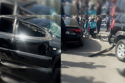 Xətai rayonunda 2 “Toyota”nın iştirakı ilə yol qəzası olub