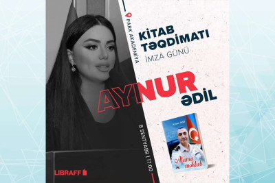 Bakıda Aynur Ədilin imza günü keçiriləcək