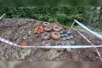 MN: Çərəktar kəndi ərazisində çox sayda minalar zərərsizləşdirilib