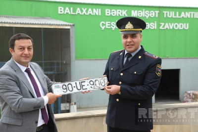 Balaxanı tullantılar zavodunda 57 avtomobil nömrəsi tapılıb