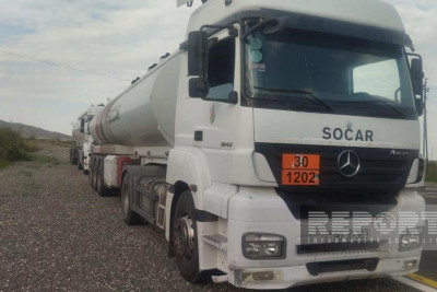 Xankəndi şəhərinə daha iki maşın yanacaq göndərilib