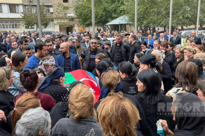 Terror nəticəsində həlak olan mülki şəxslə Yasamal rayonunda  Vidadi Fərhadovla vida  mərasimi keçirilir