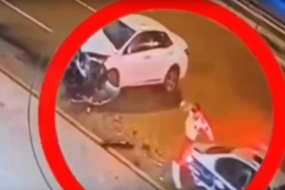 Xəzərdə DYP-nin avtomobilləri qəzaya uğrayıb - VİDEO