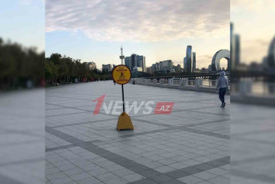 Bakı bulvarında skuterlərə qarşı xüsusi hasar quraşdırılıb
