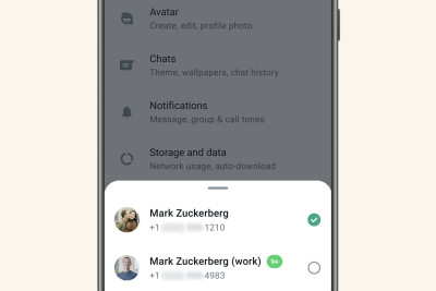 WhatsApp-a 2 profildən istifadə etmək imkanı gəlir