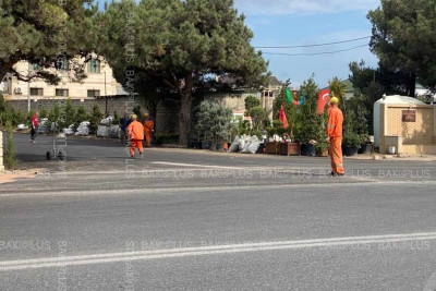 Albalılıq qəsəbəsində küçələr təmir olunur