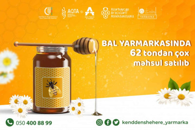 Bal yarmarkasında 95 ton arıçılıq məhsulu təqdim olunub