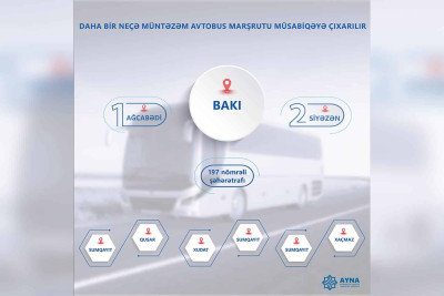 Azərbaycan Yerüstü Nəqliyyat Agentliyi daha bir neçə marşrutu müsabiqəyə çıxarıb
