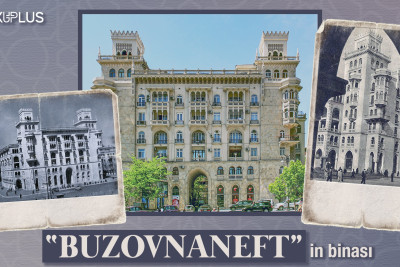 Əsir düşmüş alman əsgərlərinin inşa etdiyi “Buzovnaneft”in binası