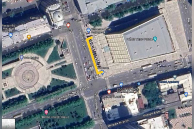 Bakının mərkəzində daha bir parkinq ödənişli olub