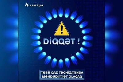 Bakının 2 rayonunda qaz olmayacaq