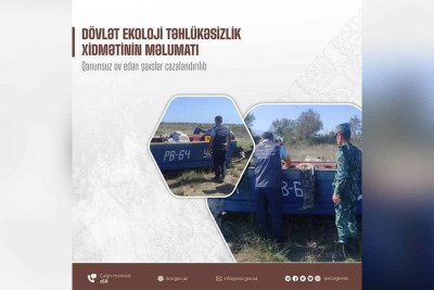 Bakıda qanunsuz balıq ovu ilə məşğul olan şəxslər saxlanılıblar