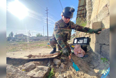 Buzovnada güllə və qumbara tapılıb