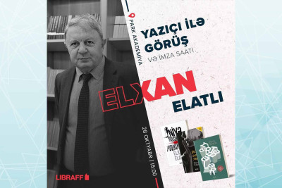 Paytaxtda yazıçı Elxan Elatlı ilə görüş keçiriləcək