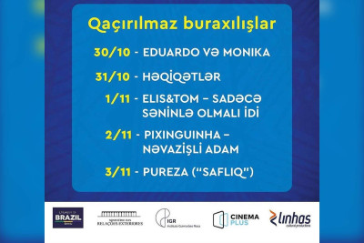 Bakıda Braziliya film festivalı baş tutacaq