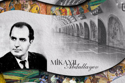 “Nizami” metro stansiyasının daxilindəki təsvirlərin yaradıcısı rəssam Mikayıl Abdullayev