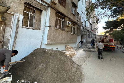 Nəsimidə daha 2 ünvanda abadlıq işləri davam edir