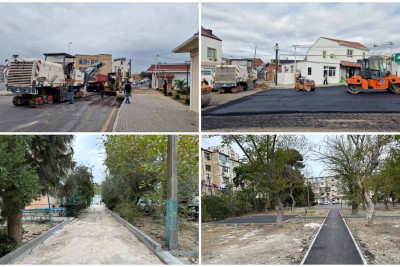 Keşlədə “Bizim həyət” layihəsi çərçivəsində abadlıq işləri aparılır