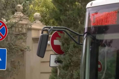 Ağacların ortasında quraşdırılan yol nişanına görə sürücülər cərimələnirlər