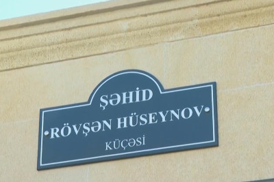 Rəsulzadə qəsəbəsində küçəyə şəhid adı verilib