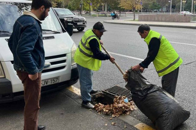 Nəsimi rayonunda qış mövsümünə hazırlıq işləri aparılıb