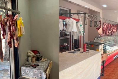 Paytaxtın iki rayonunda ət kəsimi və satışı məntəqələrində nöqsanlar aşkarlanıb