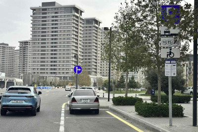 Ağ şəhərdə parkinqlər ödənişli oldu